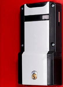 1-Euro-Münzschloss
mit Kassierfunktion - Detail 1