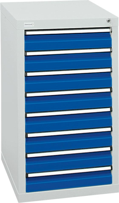Format Schubladenschrank
B500xT500xH900mm
RAL 7035/5010 - Detail 1