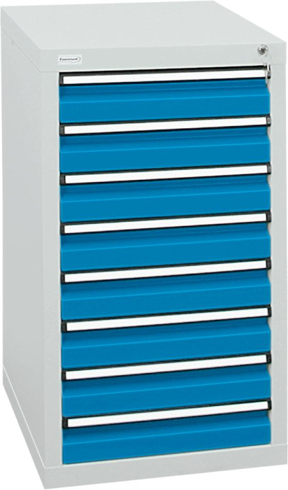Format Schubladenschrank
B500xT500xH900mm
RAL 7035/5012 - Detail 1