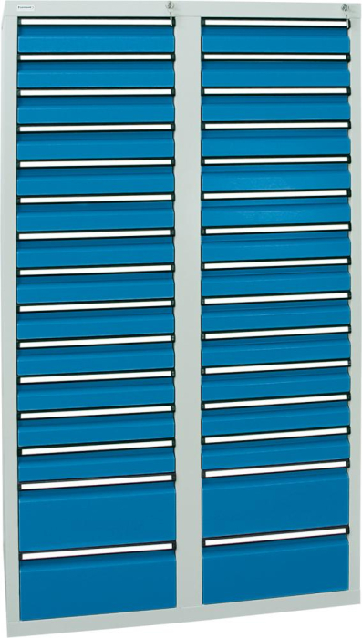 Format Schubladenschrank
B1800xT1000xH500mm
RAL 7035/5012 - Detail 1
