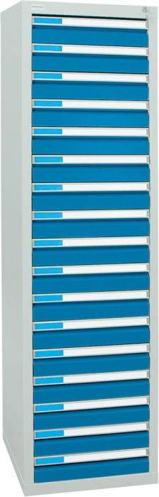 Format Schubladenschrank
B1800xT500xH500mm
RAL 7035/5012 - Detail 1