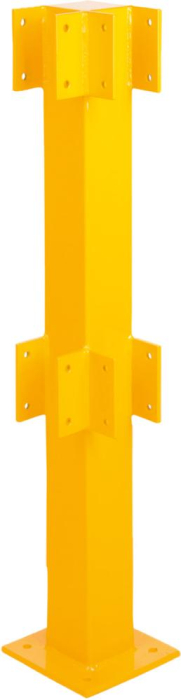 Eckpfosten für Geländer
H1000xB140xT80 mm
Stahl, RAL 1023 - Detail 1