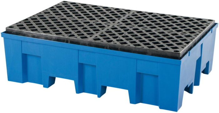 Auffangwanne PE 2-Fass
m. PE-Rost 865x1245 - Detail 1