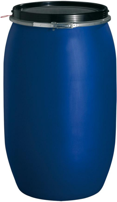 Weithalsfass 220 l blau
D600xH980 mm
Öffnung D470 mm - Detail 1