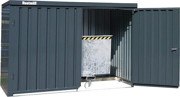 Materialcontainer MC 1300
verz. zerlegt ohne Boden - Detail 1
