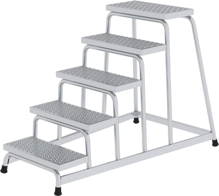 Alu-Arbeitspodest
5 Stufen R13 starr
Podesthöhe 1,00 m - Detail 1