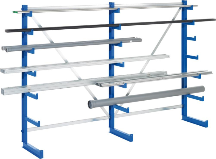 Langgutregal ATLAS ST
B5400xT500xH2000 mm
einseitig RAL 5010 - Detail 1