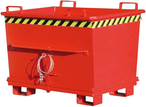 Klappbodenbehälter 700 l
B1200xT1040xT970 mm
RAL3000 Tragkraft 1500kg - Detail 1