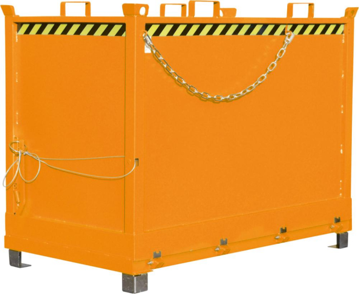 Klappbodenbehälter 2000l
B1845xT1040xH1445 mm
RAL2000 Tragkraft 1500kg - Detail 1