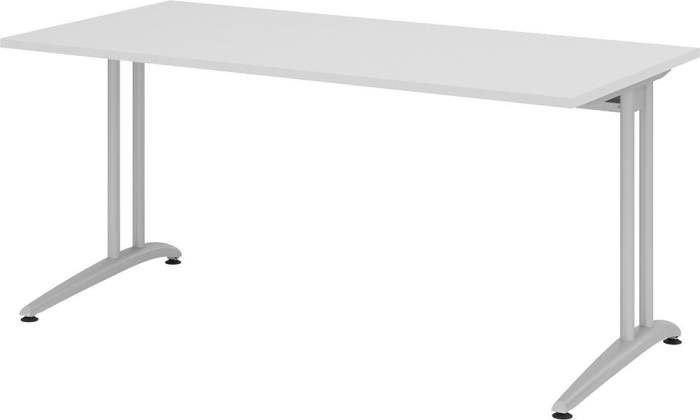 Schreibtisch lichtgrau
1600x800 mm - Detail 1