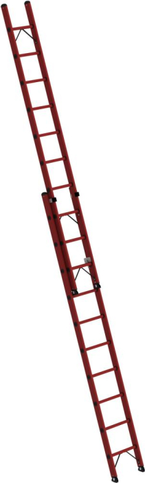 GFK-Schiebeleiter
2x10 Sprossen
Leiterlänge 3,00m eingef. - Detail 1