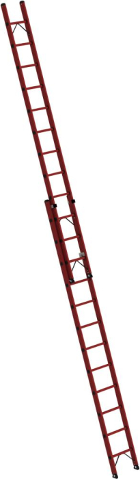GFK-Schiebeleiter
2x12 Sprossen
Leiterlänge 3,61m eingef. - Detail 1