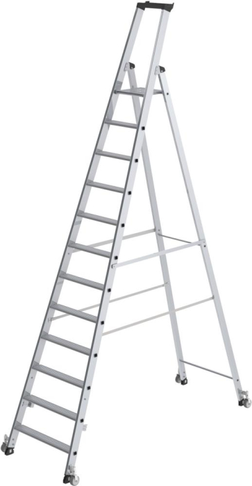 Alu-Stehleiter
12 Stufen
Gesamthöhe 2,78 m - Detail 1