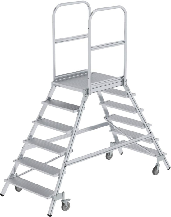 Alu-Podestleiter
2x6 Alu-Stufen
Podesthöhe 1,44 m - Detail 1