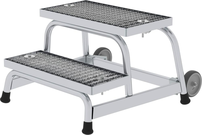 Alu-Arbeitspodest
2 Stufen ohne Handlauf
Podesthöhe 0,40 m - Detail 1