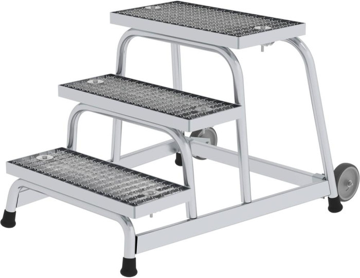 Alu-Arbeitspodest
3 Stufen ohne Handlauf
Podesthöhe 0,60 m - Detail 1