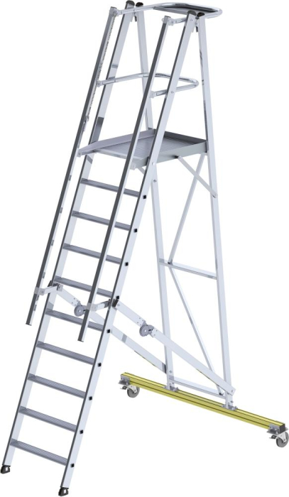 Alu-Podestleiter
10 Stufen mit Handlauf
Podesthöhe 2,30 m - Detail 1