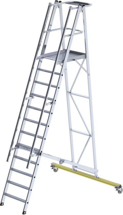 Alu-Podestleiter
12 Stufen mit Handlauf
Podesthöhe 2,77 m - Detail 1