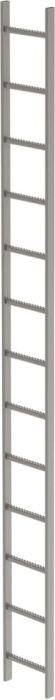 Schachtleiter
13 Sprossen L 3,64 m
B340 mm LW 300 mm - Detail 1