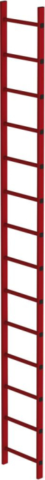Schachtleiter
14 Sprossen L 3,92 m
B450 mm LW 300 mm - Detail 1