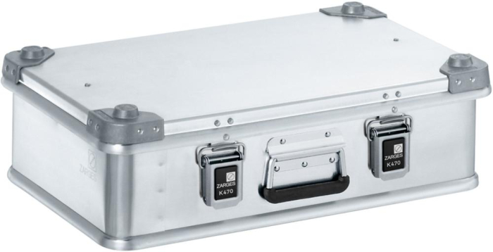Alu-Kiste K470 29 l
IM: ca. B550xT350xH150 mm
Griff an Kopfseite - Detail 1