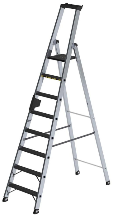Alu-Stehleiter 250 kg
8 Stufen clip-step R13
Gesamthöhe 2,51 m - Detail 1