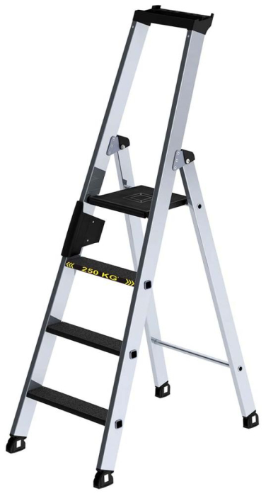 Alu-Stehleiter 250 kg
4 Stufen clip-step R13
Gesamthöhe 1,58 m - Detail 1