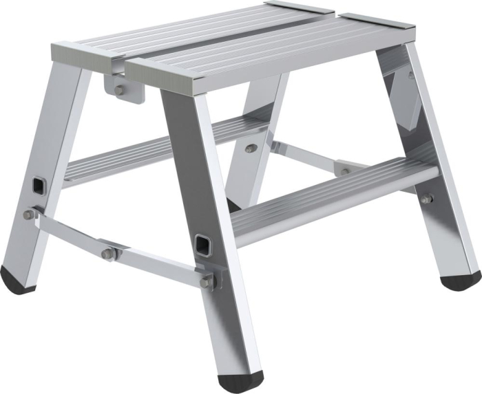 Alu-Arbeitspodest
2x2 Stufen klappbar
Podesthöhe 0,46 m - Detail 1