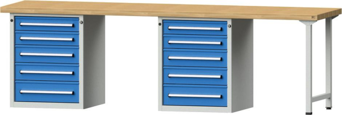 Anke Kombi-Werkbank
B2800xT700xH850mm
RAL7035/5012 BMP: 50 mm - Detail 1