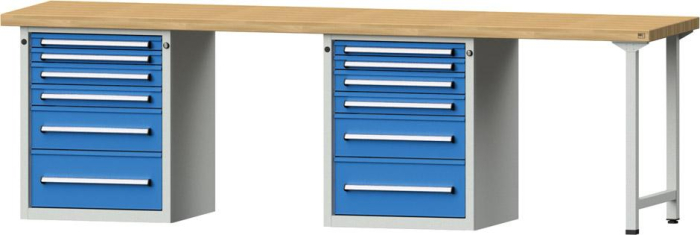 Anke Kombi-Werkbank
B2800xT700xH850mm
RAL7035/5012 BMP: 50 mm - Detail 1