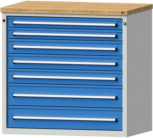 Anke Schubadenschrank
B1060xT700xH980mm
RAL 7035/5012 - Detail 1