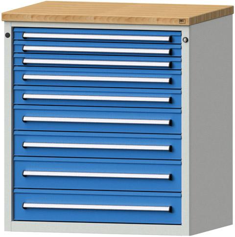 Anke Schubladenschrank
B910xT700xH1020mm
RAL 7035/5012 - Detail 1