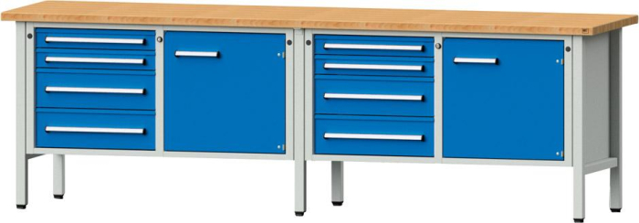 Anke Kastenwerkbank
B2800xT700xH890mm
RAL7035/5012 BMP: 40 mm - Detail 1