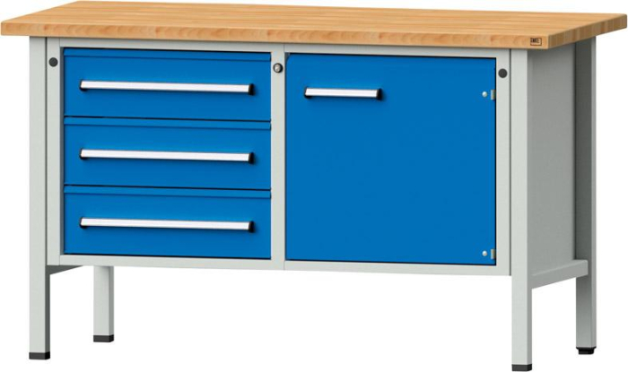 Anke Kastenwerkbank
B1500xT700xH890mm
RAL7035/5012 BMP: 40 mm - Detail 1