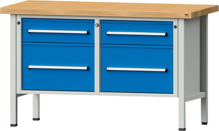 Anke Kastenwerkbank
B1500xT700xH900mm
RAL7035/5012 BMP: 50 mm - Detail 1