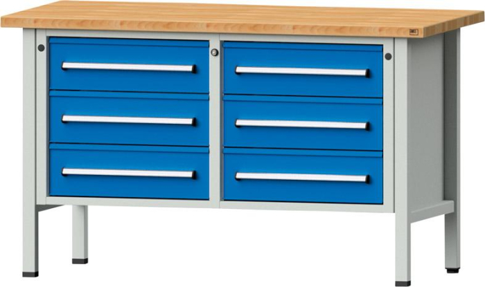Anke Kastenwerkbank
B1500xT700xH890mm
RAL7035/5012 BMP: 40 mm - Detail 1