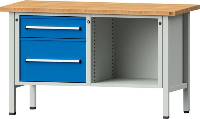 Anke Kastenwerkbank
B1500xT700xH890mm
RAL7035/5012 BMP: 40 mm - Detail 1
