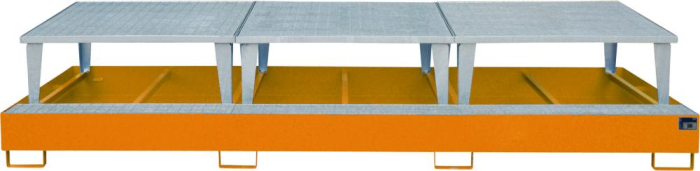 Auffangwanne AWA 1000-3
lackiert orange RAL 2000 - Detail 1