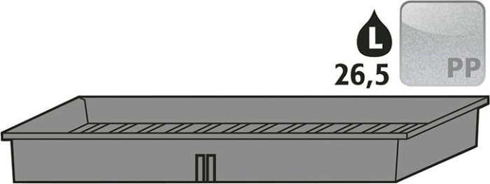 Auffangwanne PE
70x898x428 mm - Detail 1