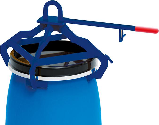 Spannklauengreifer für
Kunststoff-Fässer 120 l - Detail 1