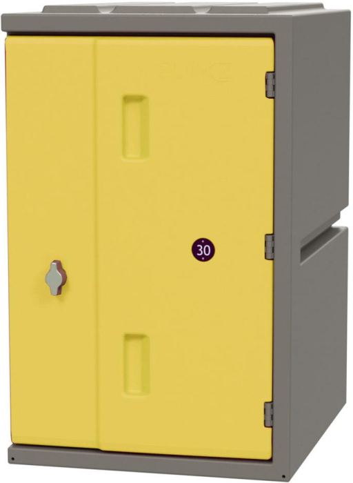 Kunststoff-Schließfach
B385xT470xH610 mm
Tür gelb - Detail 1