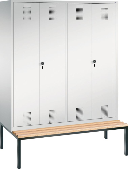 Garderobenschrank Evolo
B1190xT500xH1850 mm
4 Abteile,RAL7035 - Detail 1