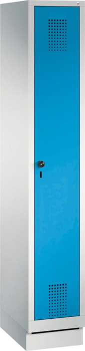 Garderobenschrank Evolo
B320xT500xH1800 mm
1 Abteil, RAL7035/5012 - Detail 1