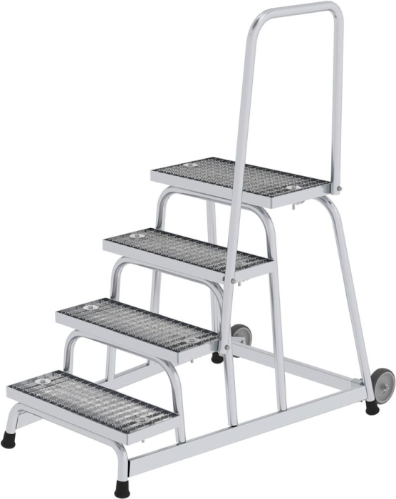 Alu-Arbeitspodest
4 Stufen mit Handlauf
Podesthöhe 0,80 m - Detail 1