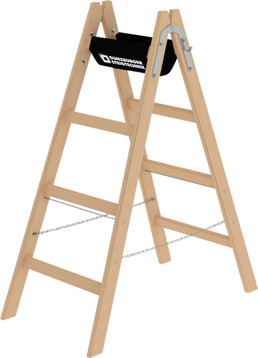 Holz-Stehleiter
2x4 Sprossen
Leiterlänge 1,23 m - Detail 1