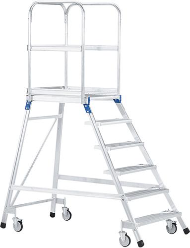 Podesttreppe einseitig
6 Stufen
Podesthöhe 1,44 m - Detail 1
