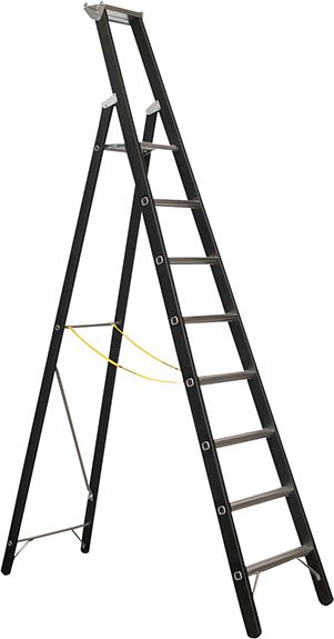 Stehleiter Megastep S
8 Sprossen
Arbeitshöhe 4,15 m - Detail 1