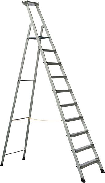 Stufenleiter XLstep S
10 Stufen
Plattformhöhe 2,49 m - Detail 1