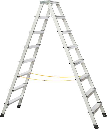 Stehleiter XLstep B
2x8 Stufen
Leiterlänge 2,17 m - Detail 1