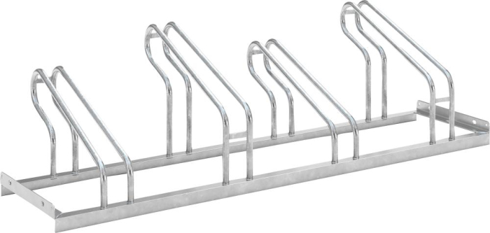 Fahrrad-Bügelparker
einseitig, verzinkt
L 1400 mm, 4 Plätze - Detail 1